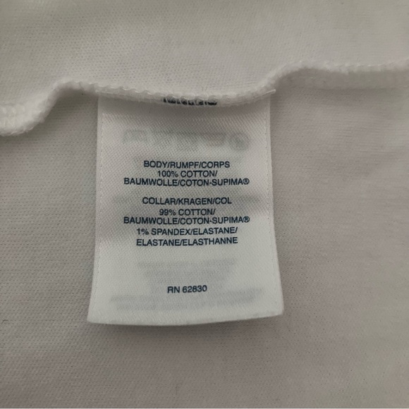 Lands End Women’s White Polo Short Sleeve Shirt Large - Picture 6 of 7